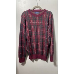 Vintage Thane Men's Pullover Sweater Cosby Dad 100% Cotton Made in USA ‎ Size XL